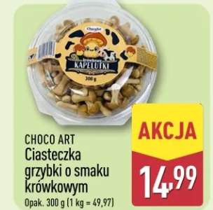 Ciasteczka grzybki o smaku krówkowym