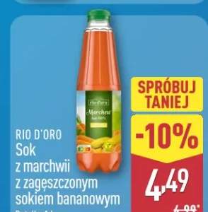 Sok z marchwi z zagęszczonym sokiem bananowym