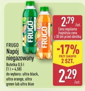 Napój niegazowany ultra black, ultra orange, ultra green lub ultra blue
