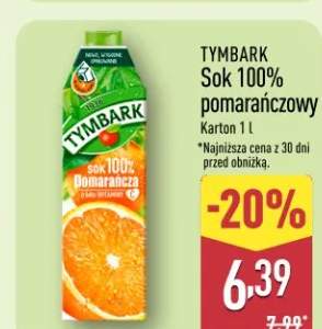 Sok 100% pomarańczowy Karton