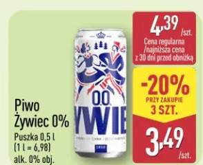 Piwo Żywiec 0%