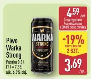 Piwo Warka Strong