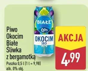 Piwo Okocim Białe Śliwka z bergamotką