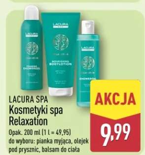 Kosmetyki spa Relaxation do wyboru: pianka myjąca, olejek pod prysznic, balsam do ciała