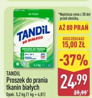 Proszek do prania tkanin białych