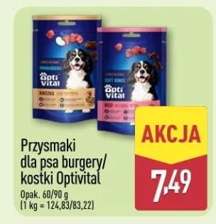 Przysmaki dla psa burgery/kostki Optivital