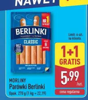 Parówki Classic bez osłonek, 5 szt.
