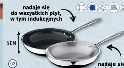 Patelnia ze stali nierdzewnej 24 cm