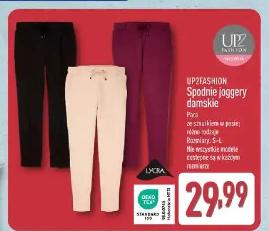 Spodnie joggery damskie