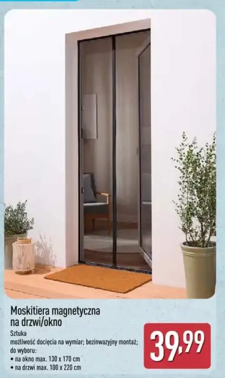 Moskitiera magnetyczna na drzwi/okno