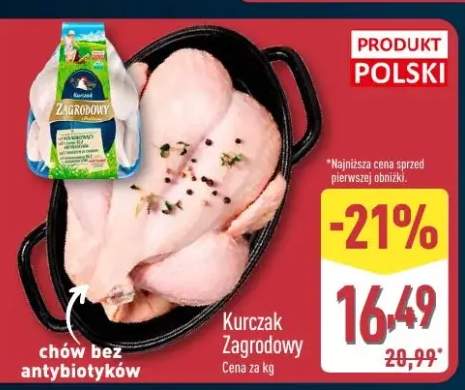 Kurczak zagrodowy chów bez antybiotyków cena za kg