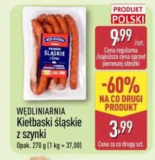 Kiełbaski śląskie z szynki