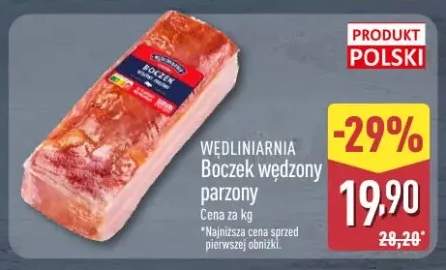 Boczek wędzony parzony