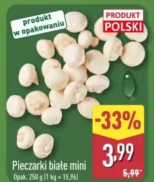 Pieczarki białe mini opak. 250 g (1 kg = 15,96)