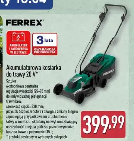 Akumulatorowa kosiarka do trawy 20 V