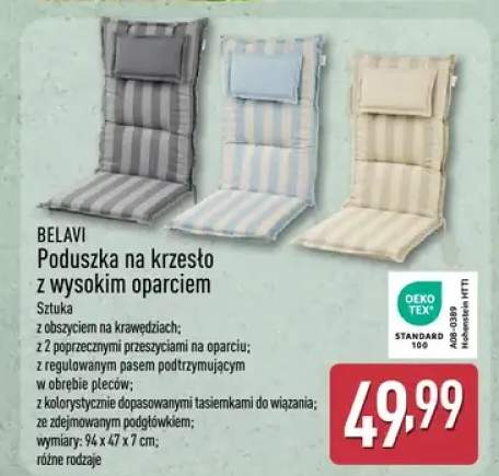 Poduszka na krzesło z wysokim oparciem