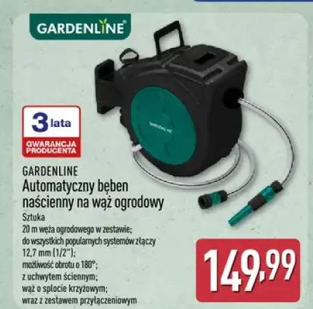 Automatyczny bęben naścienny na wąż ogrodowy