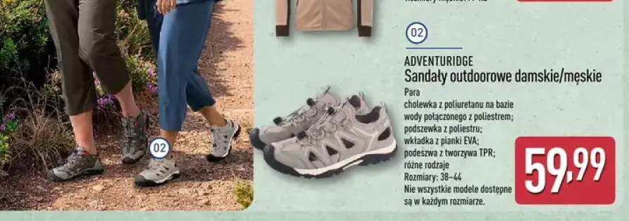 Sandały outdoorowe damskie/męskie