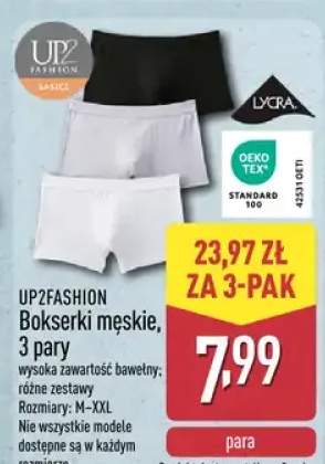 Bokserki męskie, 3 pary