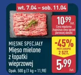 Mięso mielone z łopatki wieprzowej