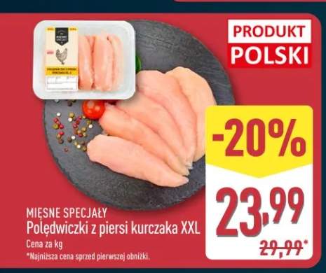 Polędwiczki z piersi kurczaka XXL