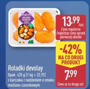 Roladki devolay z kurczaka z nadzieniem w smaku maślano-czosnkowym
