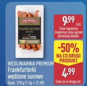 Frankfurterki wieprzowe surowe