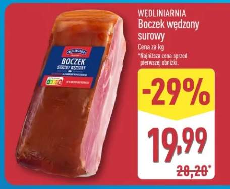 Boczek wędzony surowy