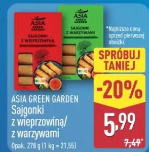 Sajgonki z wieprzowiną/z warzywami