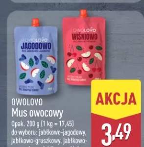 Mus owocowy różne rodzaje