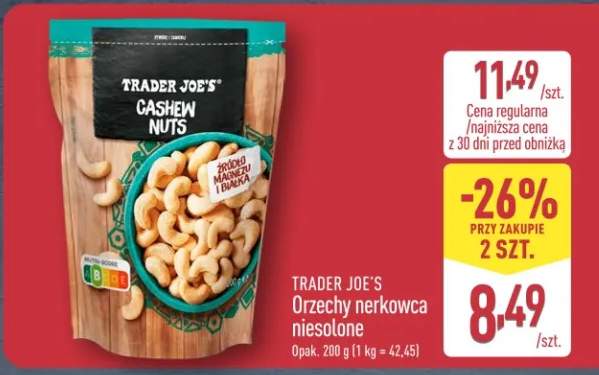 Orzechy nerkowca niesolone