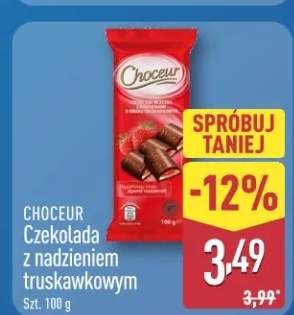 Czekolada z nadzieniem truskawkowym