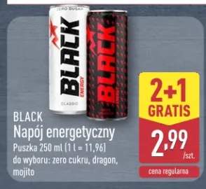 Napój energetyczny zero cukru, dragon, mojito