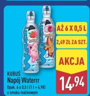 Napój Waterrr o smaku malinowym