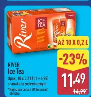 Ice tea o smaku brzoskwiniowym