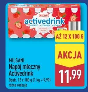 Napój mleczny Activedrink różne rodzaje