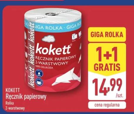 Ręcznik papierowy 2-warstwowy rolka Giga Rolka 1+1 gratis