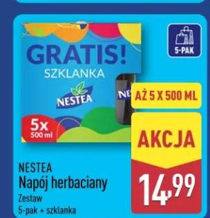 Napój herbaciany zestaw 5-pak + szklanka