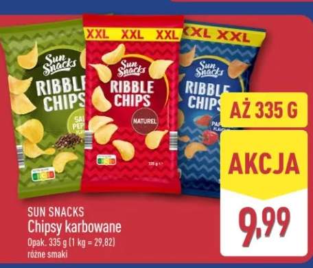 Chipsy kartoflowane różne smaki