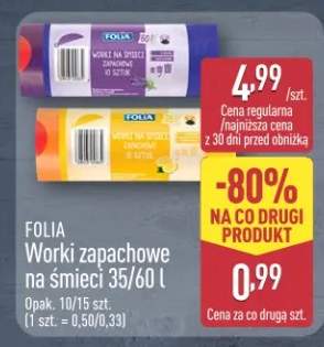 Worki zapachowe na śmieci 35/60 l