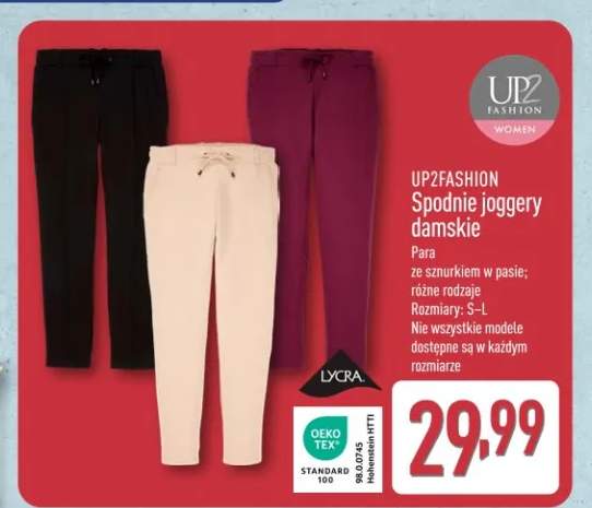 Spodnie joggery damskie