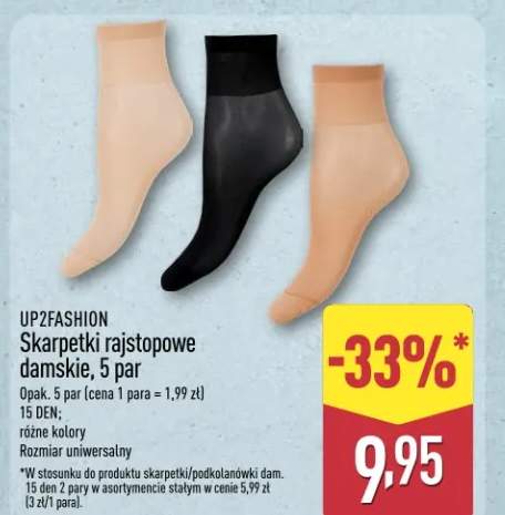 Skarpetki rajstopowe damskie, 5 par