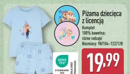 Piżama dziecięca z licencją