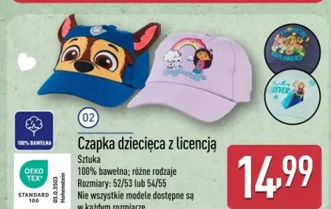Czapka dziecięca z licencją