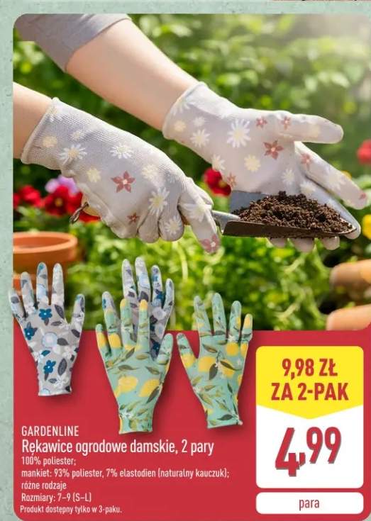 Rękawice ogrodowe damskie