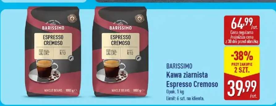Kawa ziarnista Espresso Cremoso