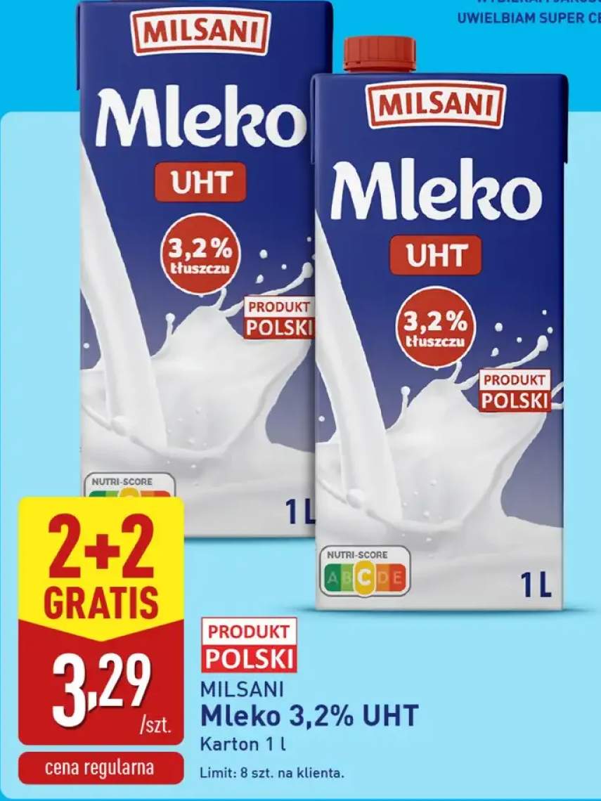 Mleko 3,2% UHT
