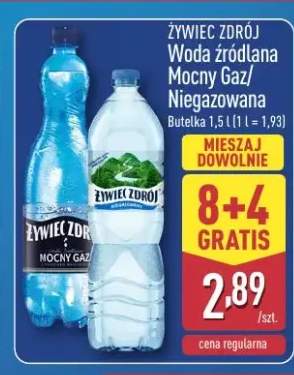 Woda źródlana Mocny Gaz/Niegazowana