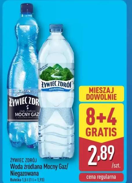 Woda źródlana Mocny Gaz/Niegazowana