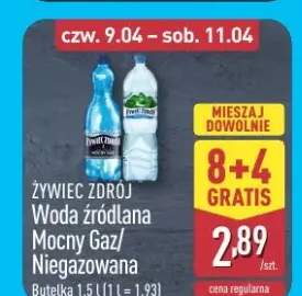 Woda źródlana Mocny Gaz/Niegazowana